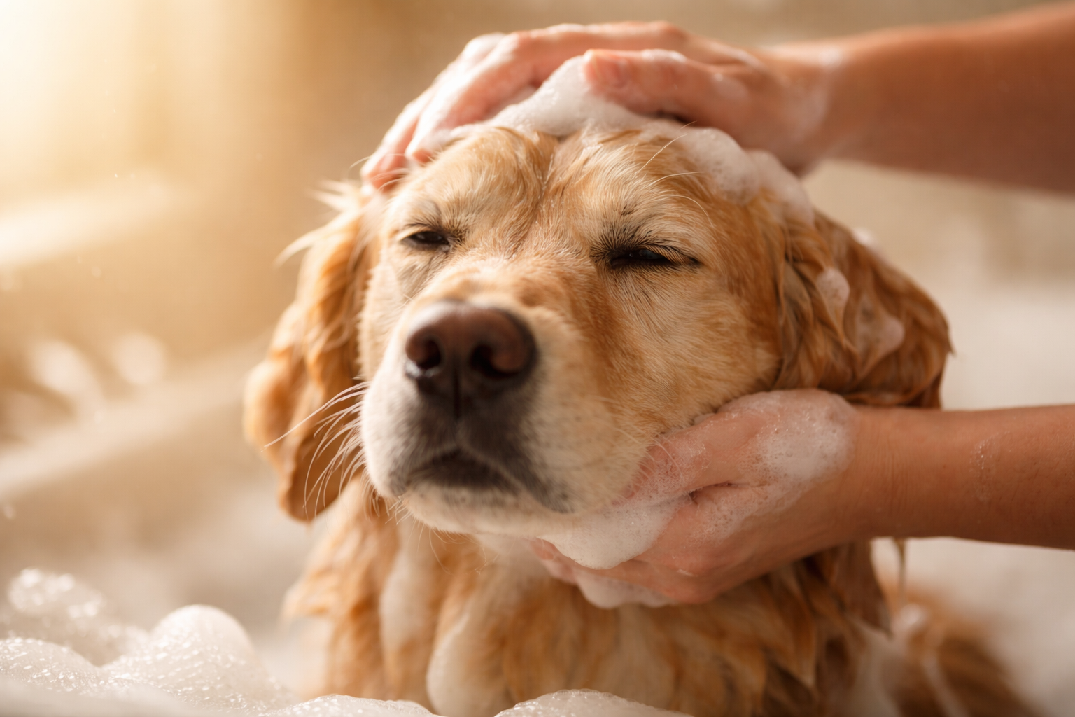 Hund im FellHerz Hundesalon Attendorn